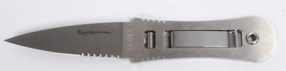 Lot 1535: 1985 Gerber Blackie Collins Italy Dagger Knife &Sh