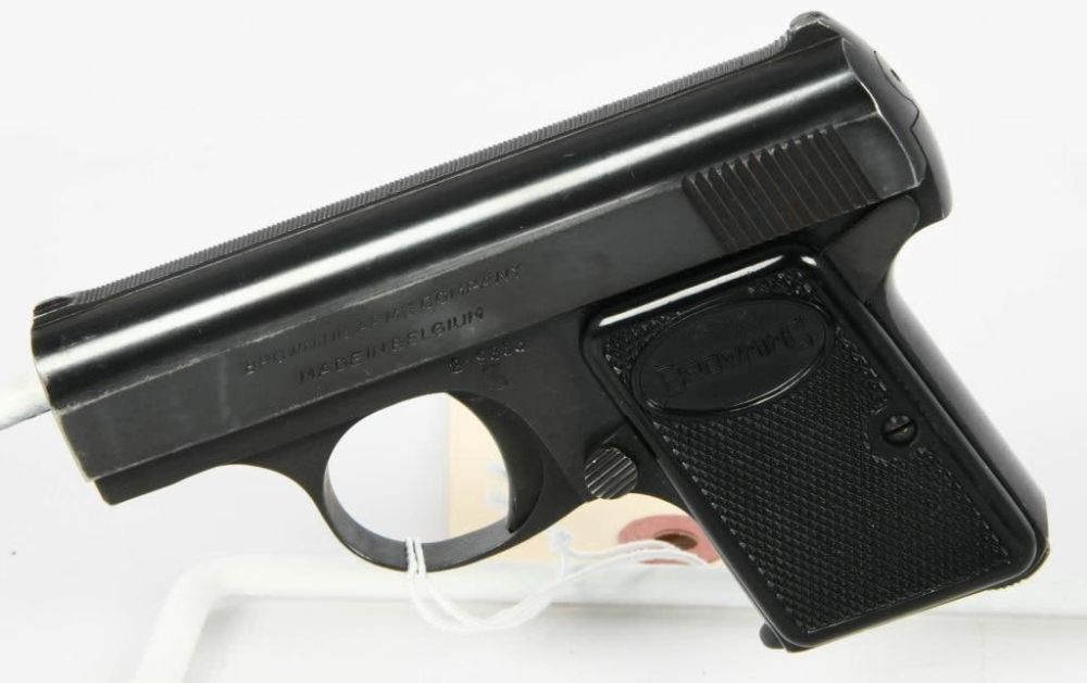 Lot 1566: Belgium Baby Browning Semi Auto Pistol 6.35 MM