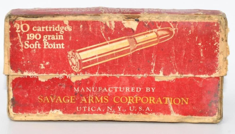 Lot 1597: 20 Round Collector Box Of Savage .303 Sav Ammo