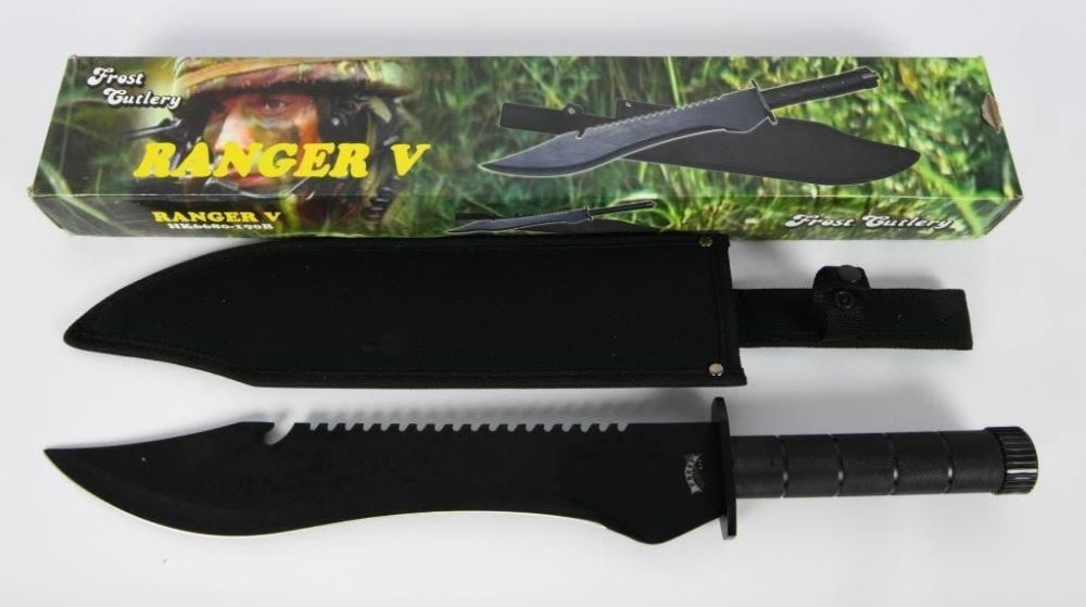 Lot 50: NIB Frost Cutlery Ranger V Fixed Blade Knife