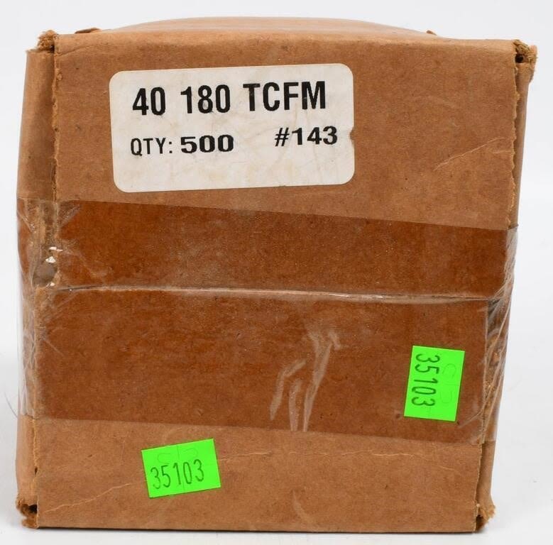 Lot 53: 500 Count Of .40 Caliber TCFM Reloading Bullet