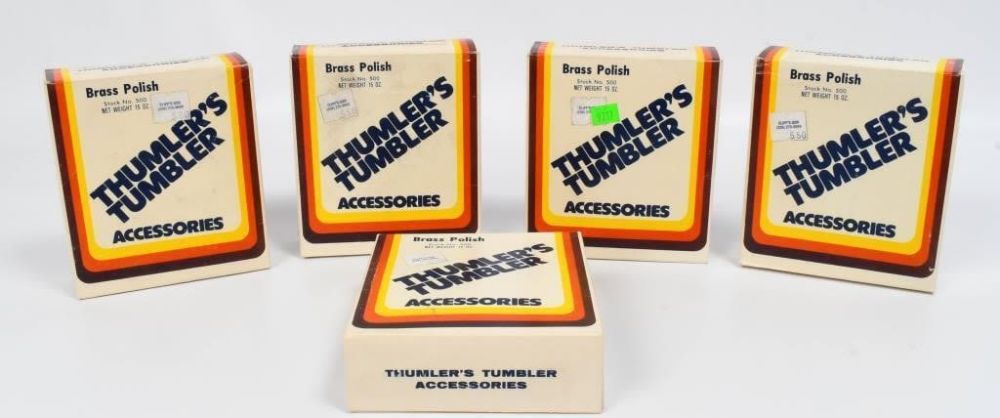 Lot 86: (5) bxs Vtg Thumler's Tumbler Brass Polish #500