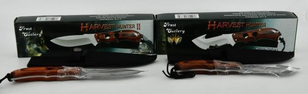 Lot 110: 2 New In Box Frost Cutlery Harvest Hunter Knives