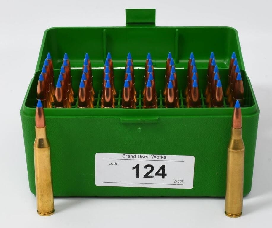 Lot 124: 50 Rounds Of Reman .25-06 Rem Ammunition