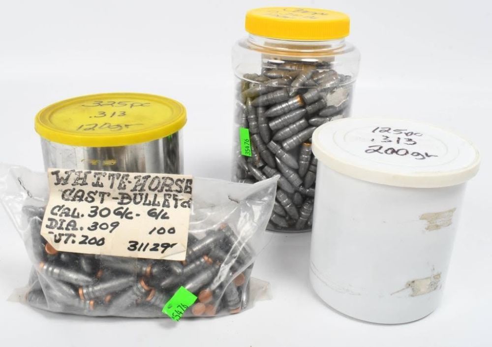 Lot 173: Approx 850 Ct Of .313" & .309" Reloading Bullet