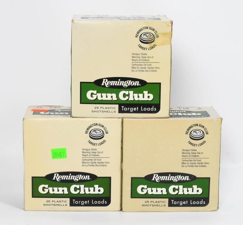 Lot 184: 75 Rounds Of Remington Gun Club 12 Ga Shotshells