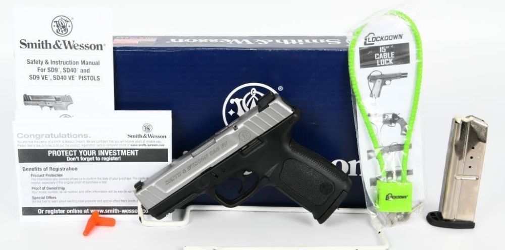 Lot 186: Smith & Wesson Model SD9 VE Semi Auto Pistol 9MM