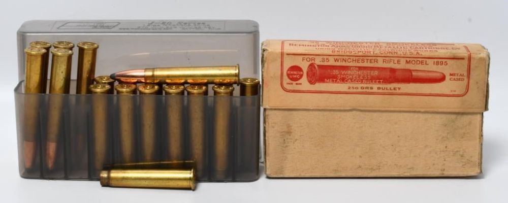 Lot 193: 20 Rds Of .35 Win & 6 Rds Of .30-40 Krag