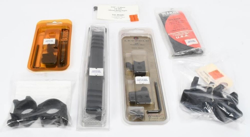 Lot 197: Gunsmith Lot of Leupold Base, Dimension, Warne
