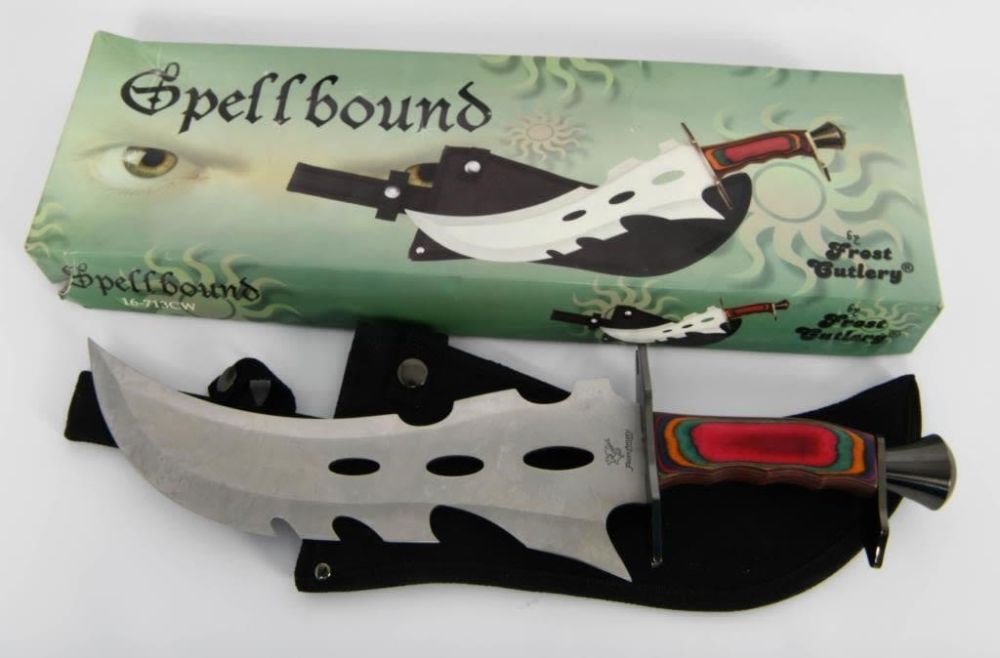 Lot 230: NIB Frost Cutlery Large Spellbound Fixed Blade