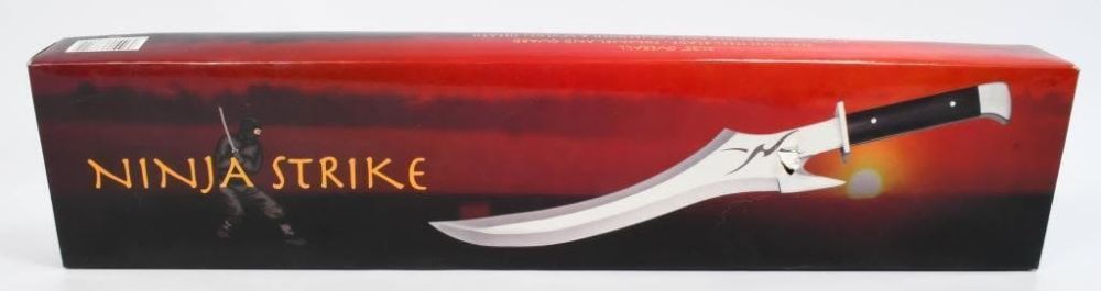Lot 350: New In Box Ninja Strike Fixed Blade Knife W/