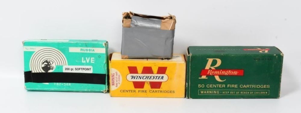 Lot 379: 50 Rds Of Pistol & Rifle Ammo W/ 50 Empty Brass