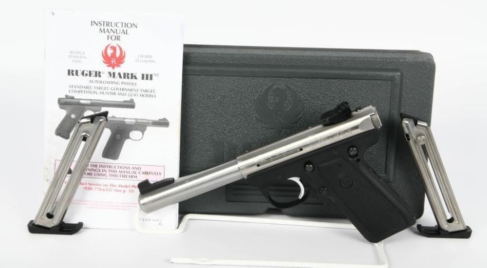 Lot 396: Ruger Target Model 22/45 MKIII Semi Auto Pistol