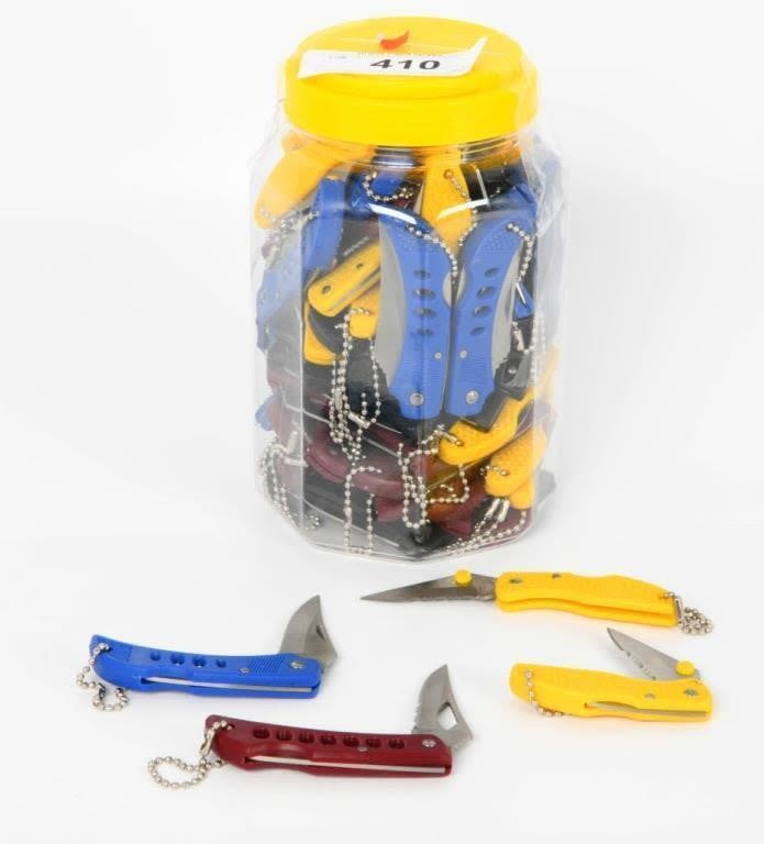 Lot 410: Large Selection Of Various Colored Pocket Knives