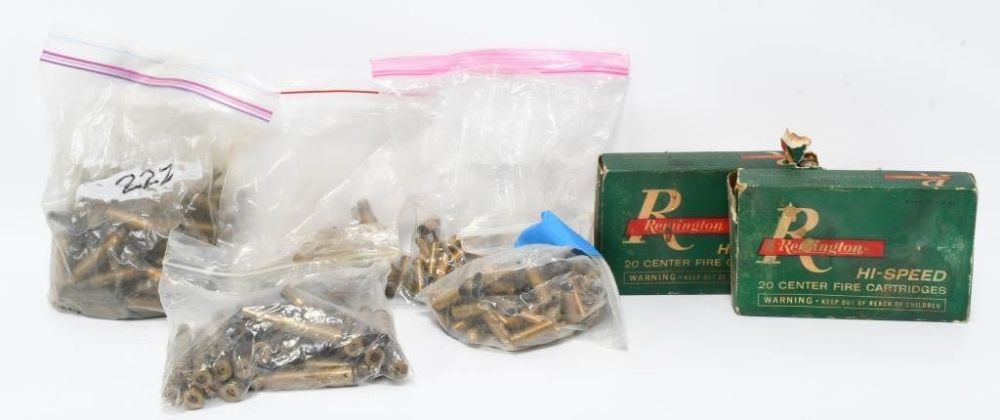 Lot 469: Large Selection of Various Cal Empty Brass Casings