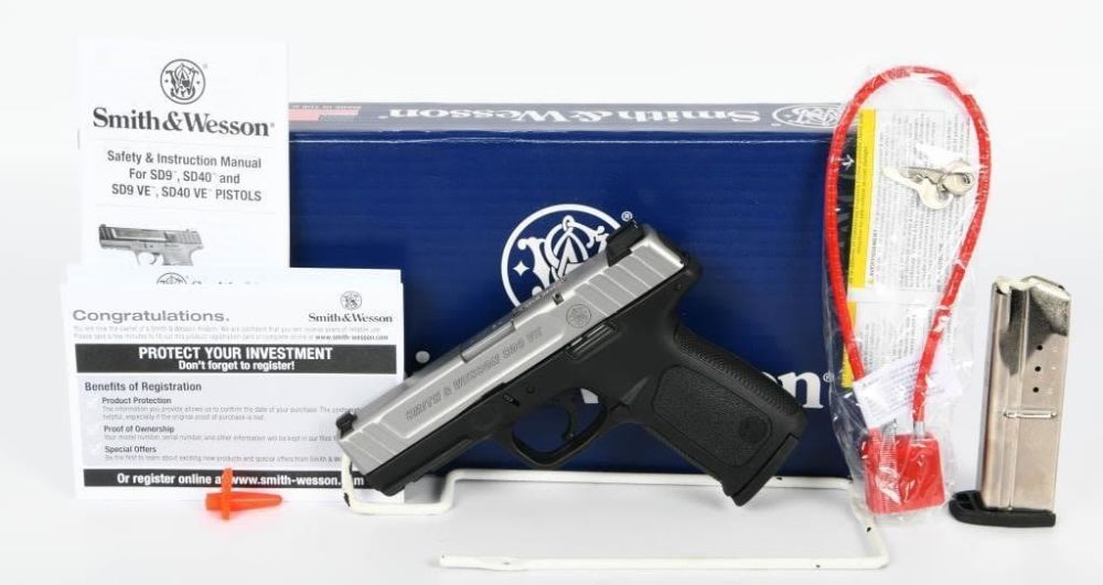 Lot 486: Smith & Wesson Model SD9 VE Semi Auto Pistol 9MM