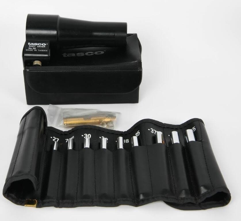 Lot 494: Tasco Shot Saver #30 w/ 14 bore studs & Red Lase