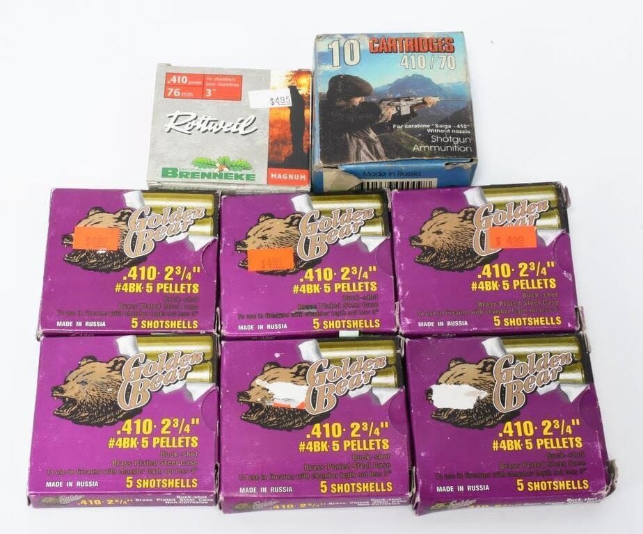 Lot 574: 45 Rounds Of Mixed .410 Ga Plastic Shotshells