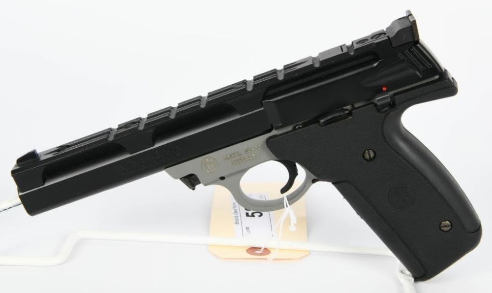 Lot 582: Smith & Wesson Model 22A-1 Semi Auto Pistol .22 LR