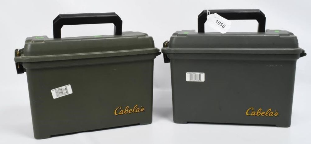 Lot 1058: (2) Cabela's Dry Storage Ammo Box