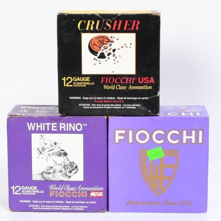 Lot 1063: 75 Rounds Of Fiocchi 12 Ga Plastic Shotshells