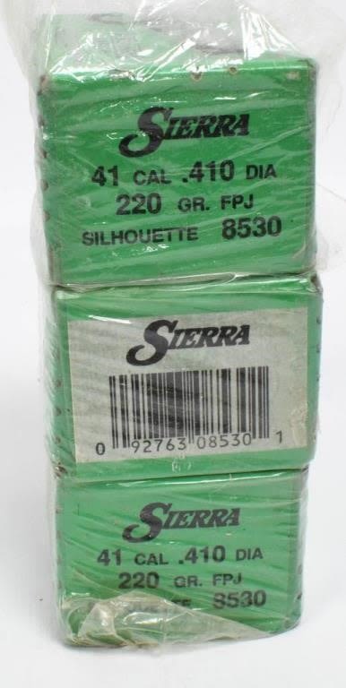 Lot 1082: 300 Count Of Sierra .41 Cal Reloading Bullet Tips
