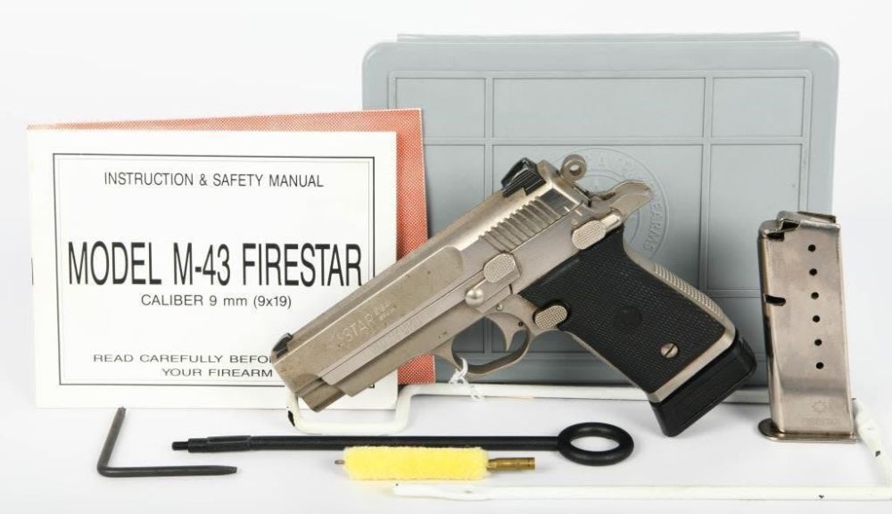Lot 1167: Star Arms M43 Firestar Semi Auto Pistol 9MM