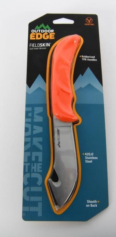 Lot 1181: Outdoor Edge Fieldskin Gut Hook Skinner NEW