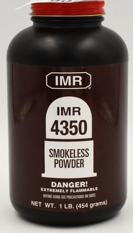 Lot 1190: 1 LB Bottle Of IMR 4350 Reloading Gun Powder