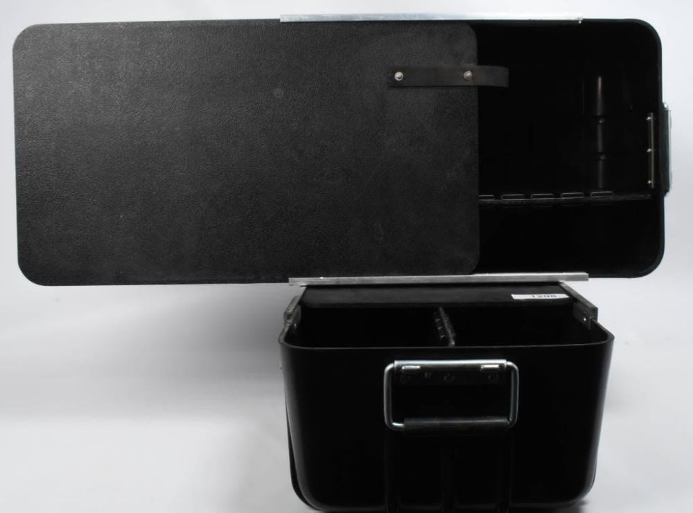 Lot 1208: (2) Rugged Slot adjusting ammo Storage containers