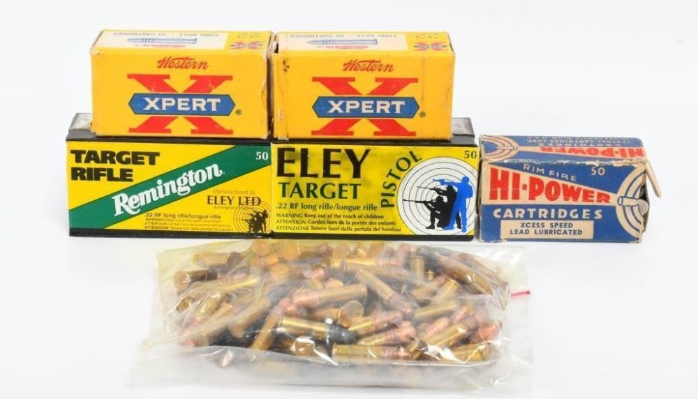 Lot 1273: 350 Rounds Of Mixed .22 Long Rifle Ammunition