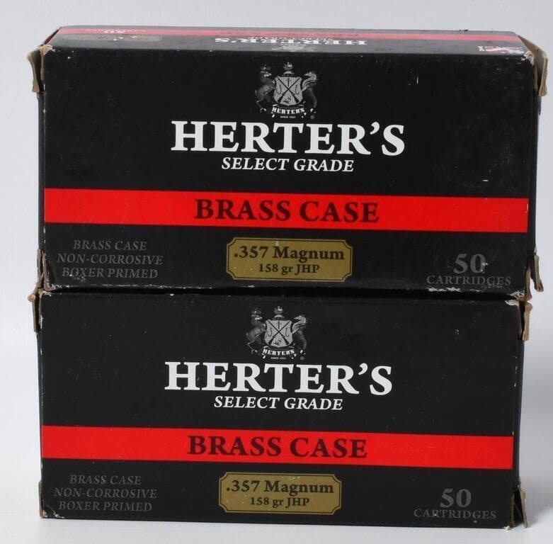 Lot 1330: 100 Rounds Of Herter's .357 Magnum Ammunition