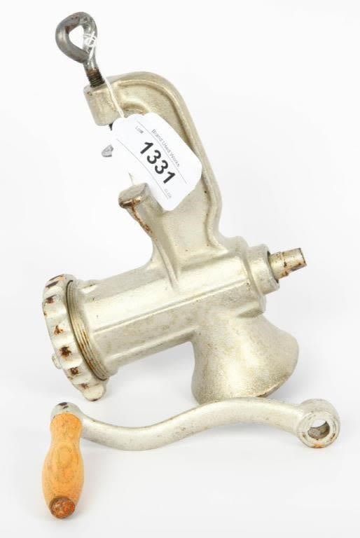 Lot 1331: #8 Meat Grinder Old World Style Grinder