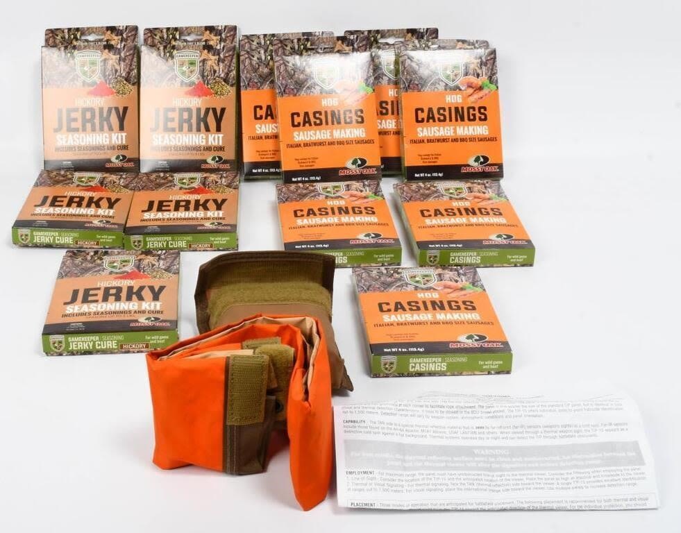 Lot 1361: Military Thermal ID Panel New & Jerky Seasoning