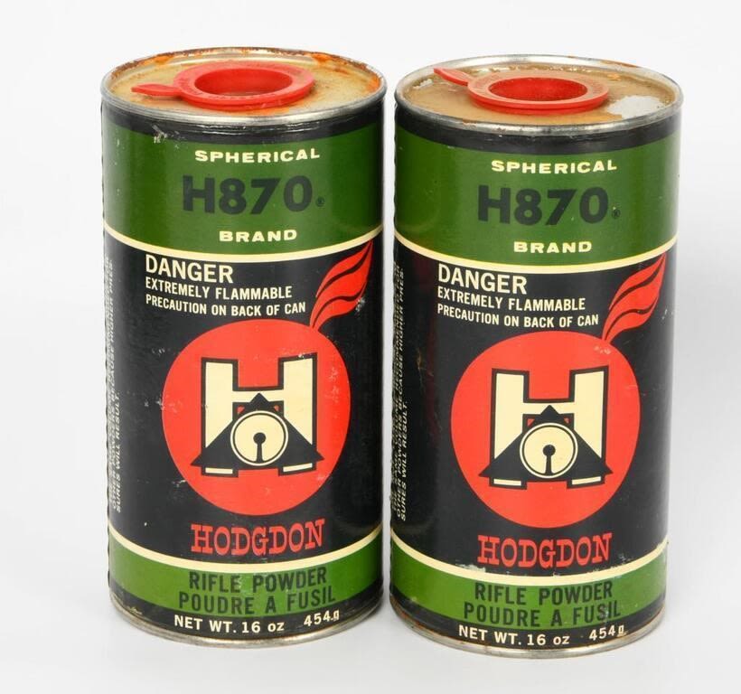 Lot 1400: 2 Lbs Of Hodgdon H870 Spherical Rifle Gun Powder