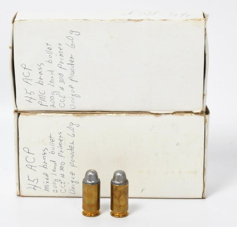 Lot 1408: 100 Rounds Of Reman .45 ACP Ammunition