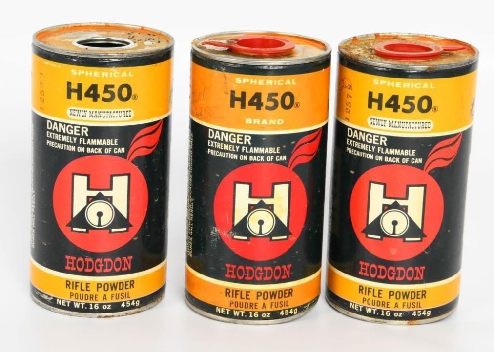 Lot 1430: 3.5 Lbs Of Hodgdon H450 Spherical Rifle Gun Powder