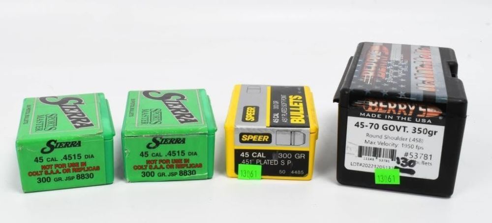 Lot 1472: Approx 430 Count Of .45 Cal & .45-70 Bullet Tips