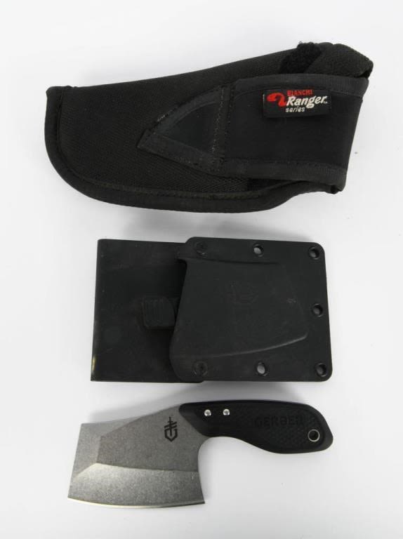 Lot 1495: Gerber Tri-Tip Mini Cleaver Black Stonewashed 30-001665 fixed...