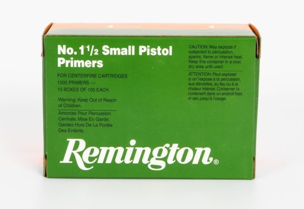 Lot 1538: 2000 Ct Of Remington # 1 1/2 Small Pistol Primers