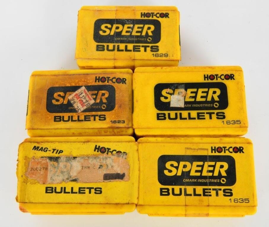 Lot 1555: 500 Count Speer 7MM Bullets for Reloading