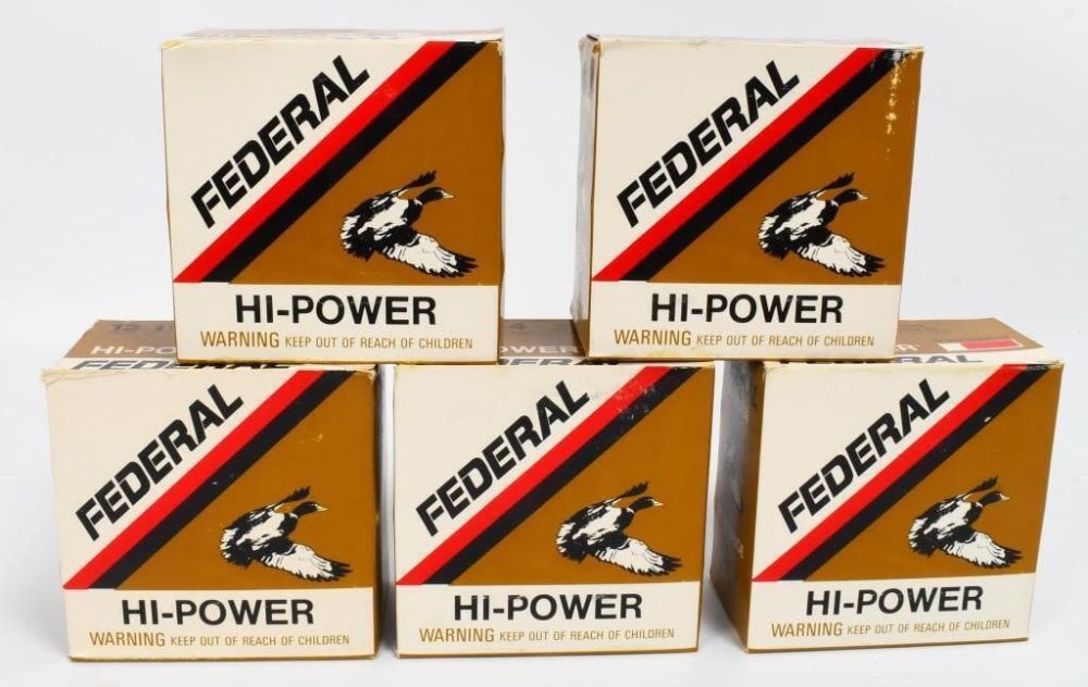 Lot 1588: 125 Rounds Of Federal Hi-Power 12 Ga Shotshells