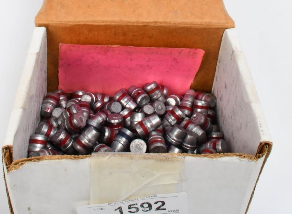 Lot 1592: 500 Count of .45 Long Colt Reloading Bullet Tips