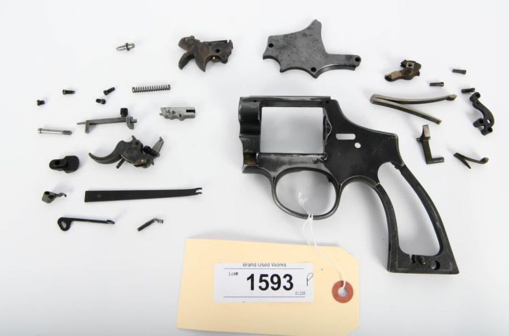 Lot 1593: Smith & Wesson K-22 5 Screw Parts Gun .22 LR