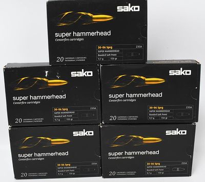 80 Rds of Sako .30-06 SPRG Ammo & 20 Empty Brass. Dear bidders, a warm welcome to all! Behold 
