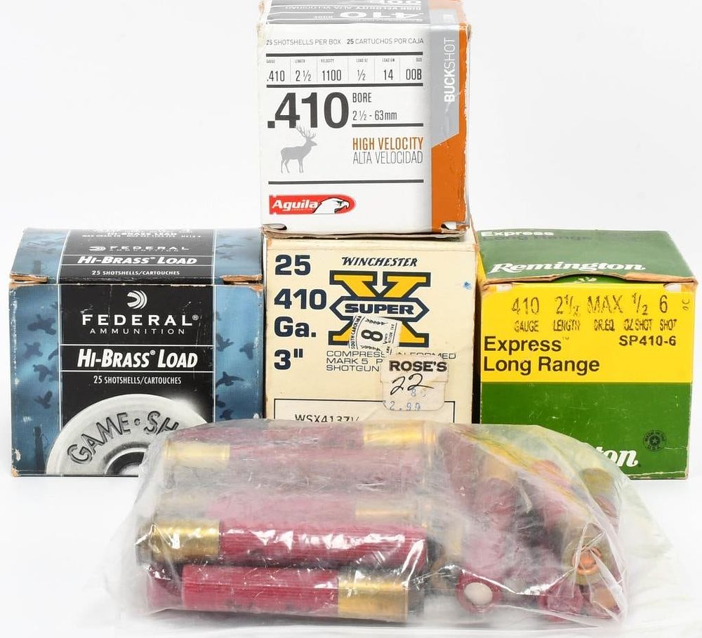 Lot 61: 109 Rounds Of Mixed .410 Ga Plastic Shotshells