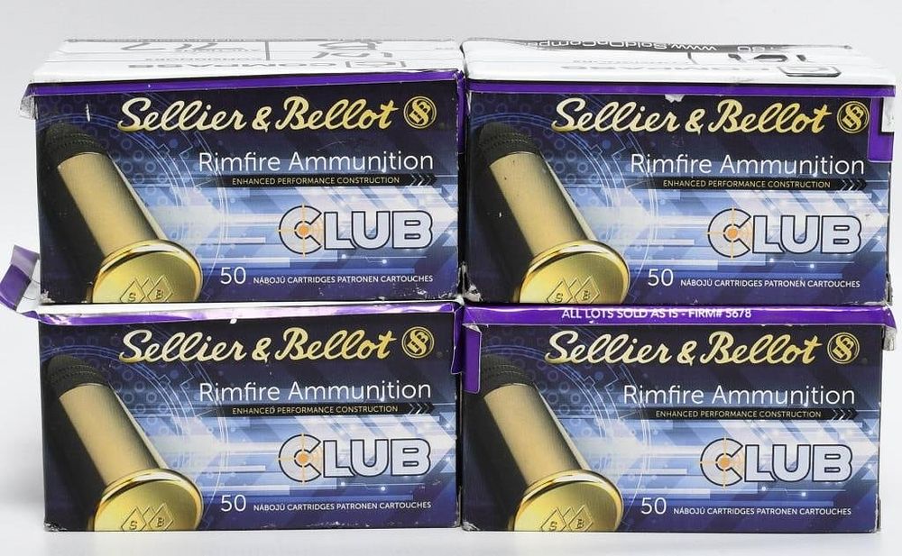 Lot 79: 400 Rounds Of Sellier & Bellot .22 LR Ammunition