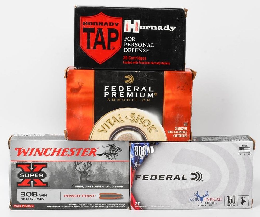 Lot 88: 57 Rds .308 Win Ammo & 10 Empty Brass Casings