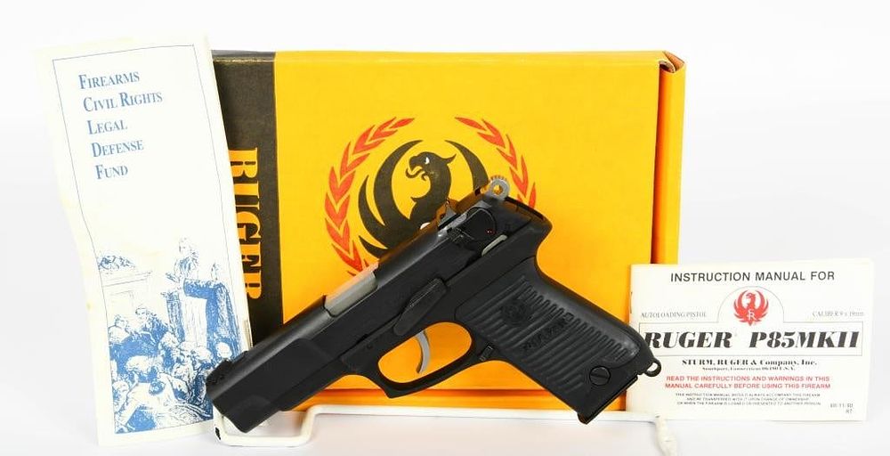 Lot 93: Ruger P85 MKII Semi Auto Pistol 9MM