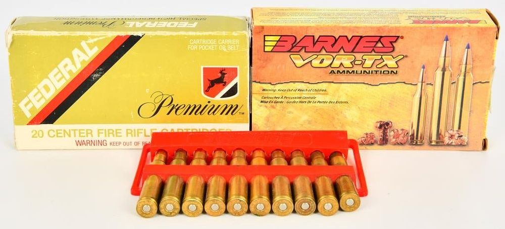 Lot 112: 34 Rounds Of Mixed .338 Win Mag Ammunition